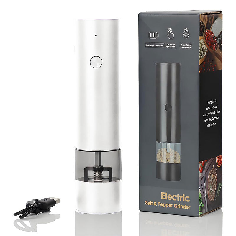 USB Electric Pepper Mill with 2-Button Control