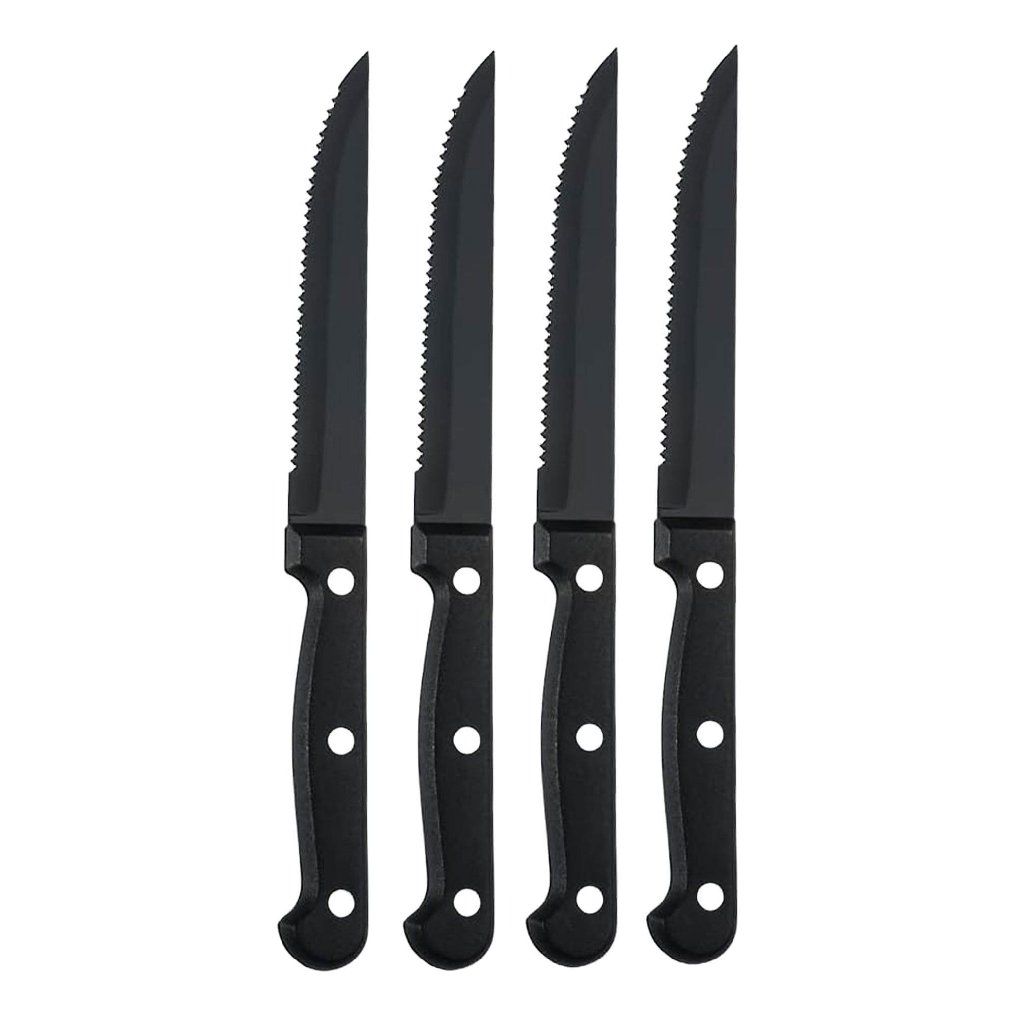 "Ultra Sharp Serrated Steak Knife Set – High Carbon Steel"
