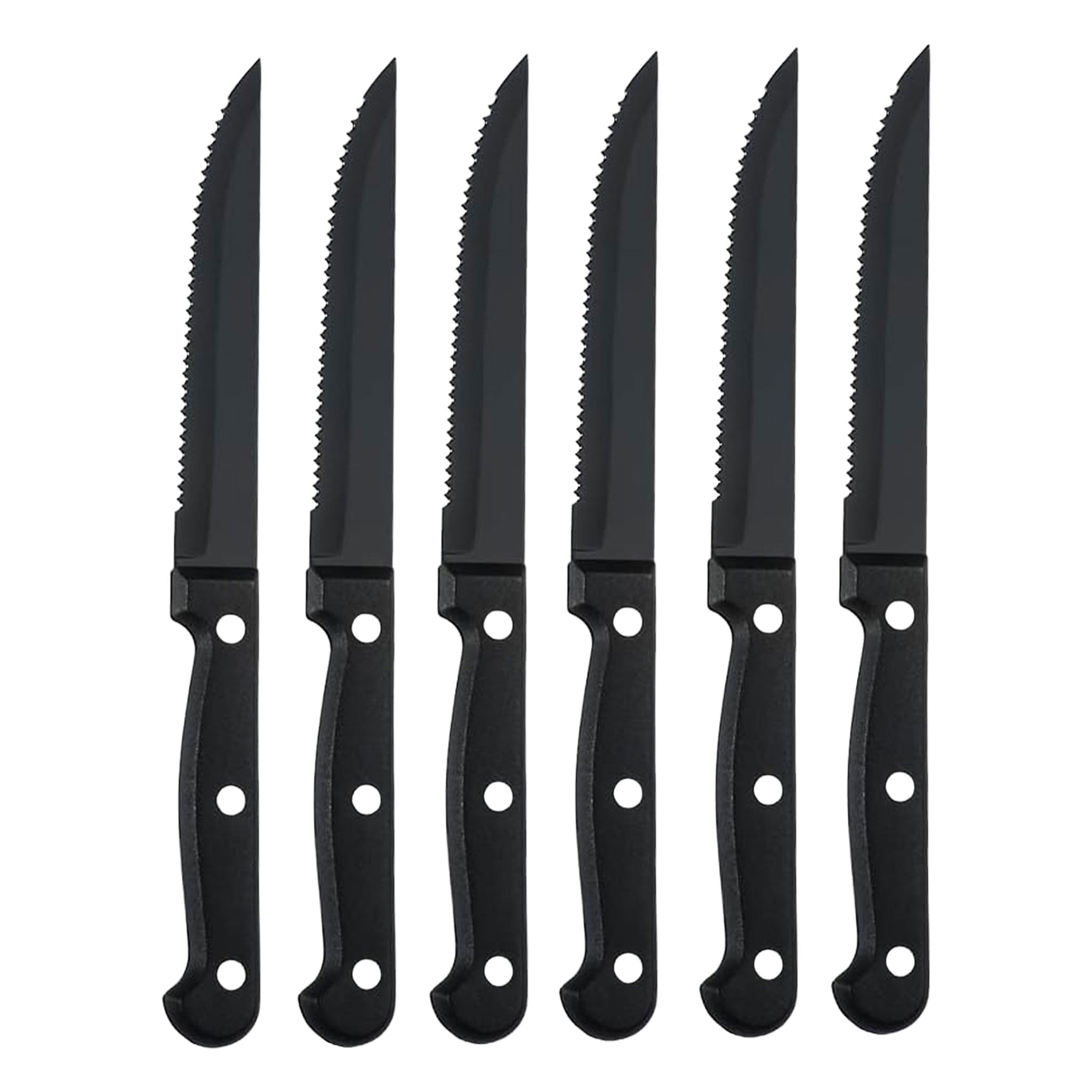 "Ultra Sharp Serrated Steak Knife Set – High Carbon Steel"