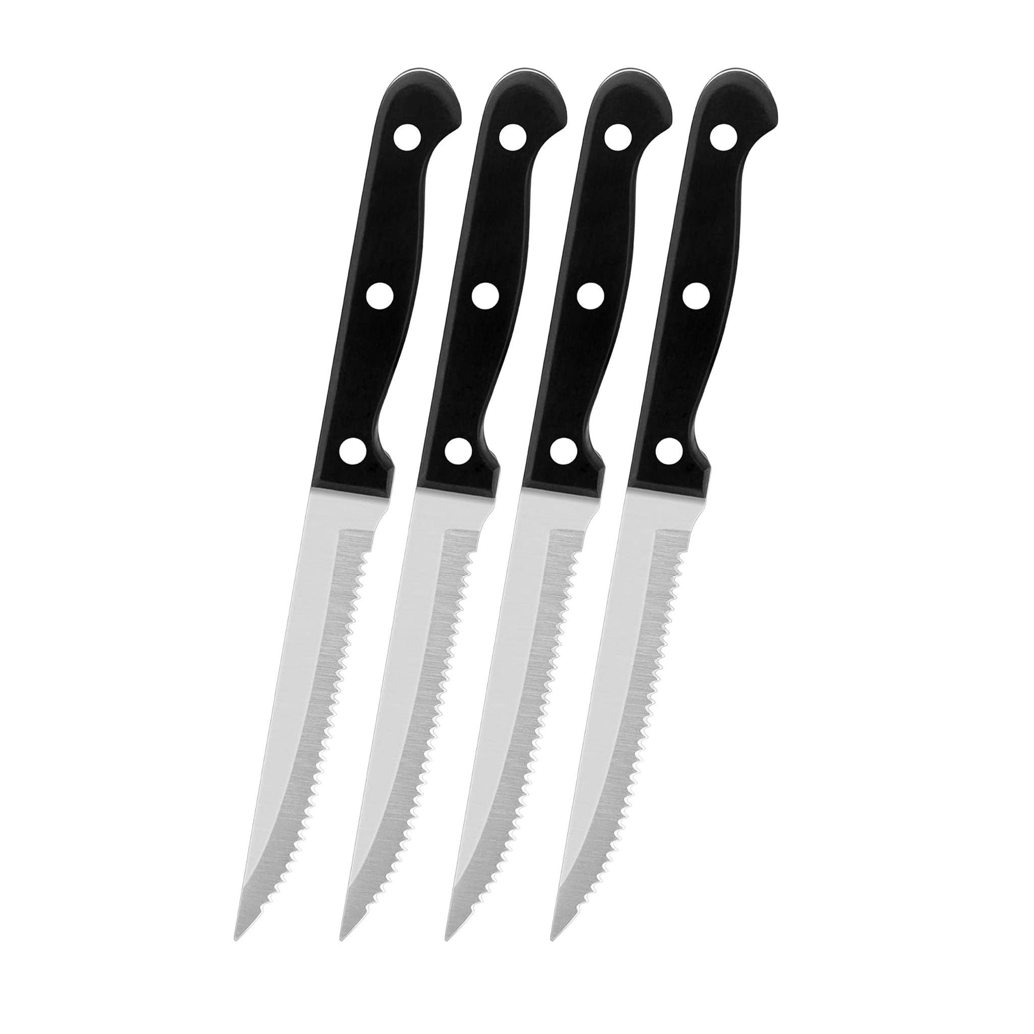 "Ultra Sharp Serrated Steak Knife Set – High Carbon Steel"