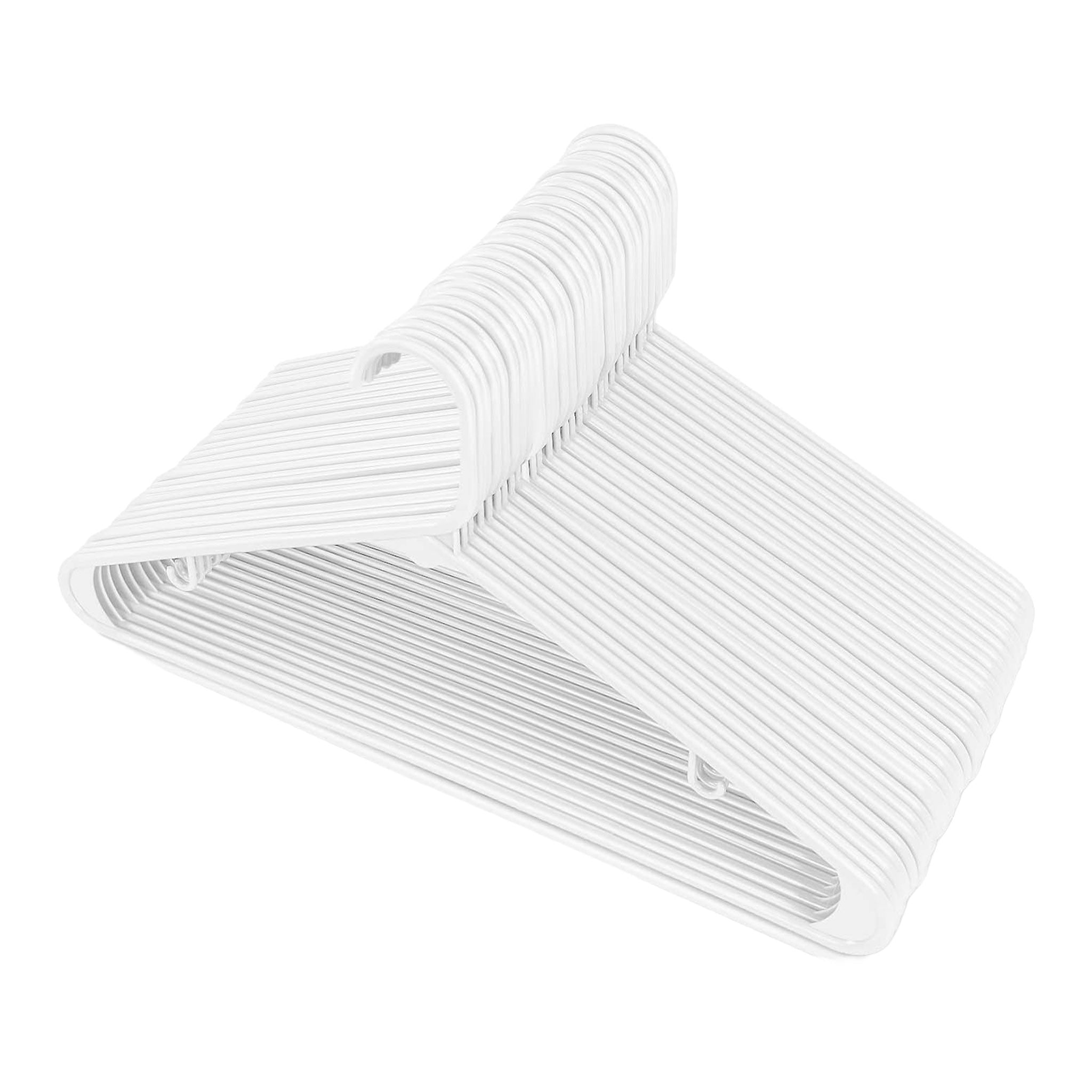 Ultra-Slim Non-Slip Plastic Hangers for Storage — 10 Pack