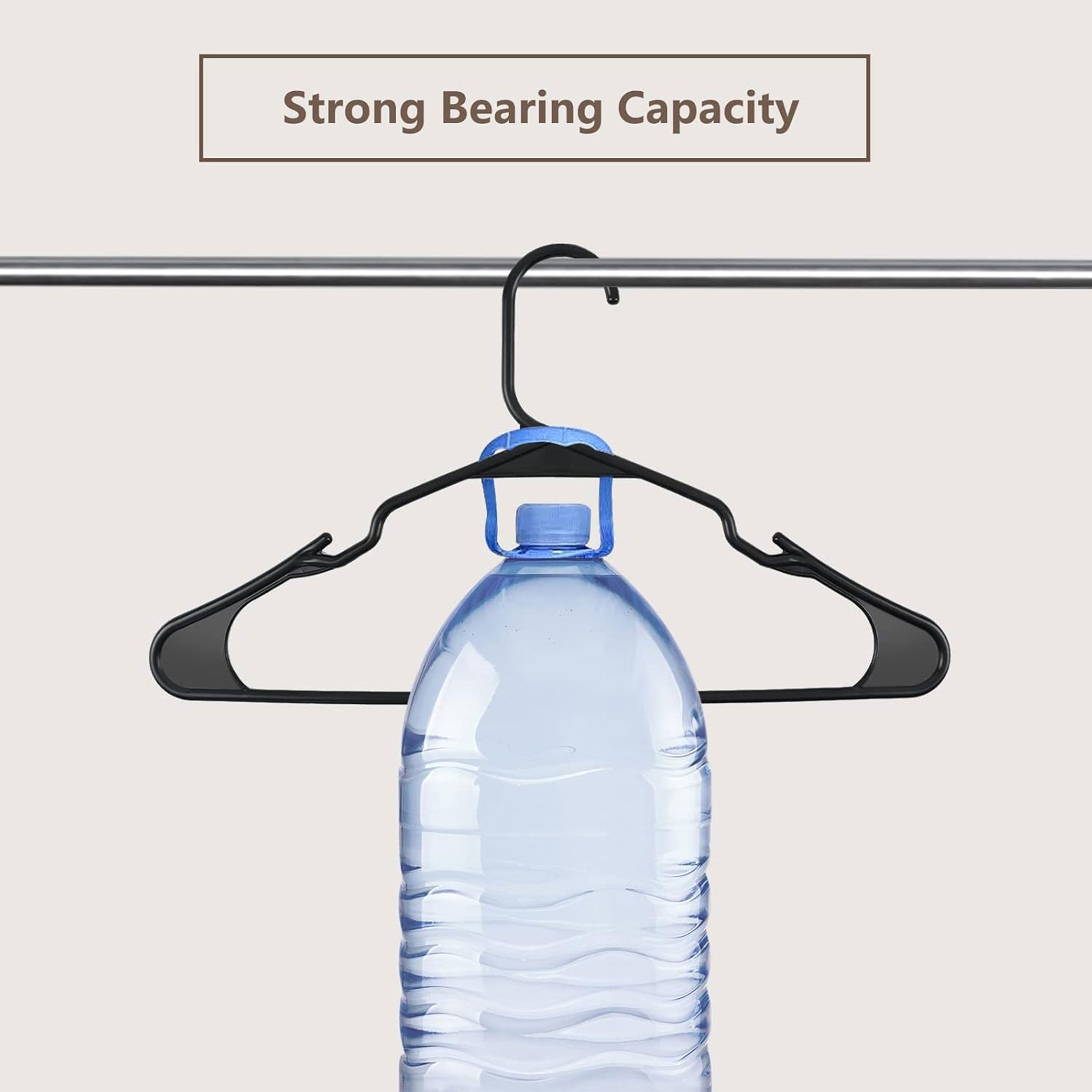 Ultra-Slim Non-Slip Plastic Hangers for Storage — 10 Pack