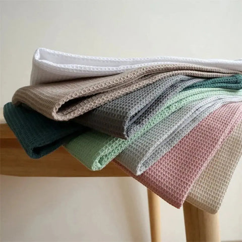 Ultra Soft Absorbent Tea Towel,Waffle Weave Cotton Dish Rags,45x65cm Large Kitchen Dinner Plate Hand Towel,Cloth Napkins - Wiktra