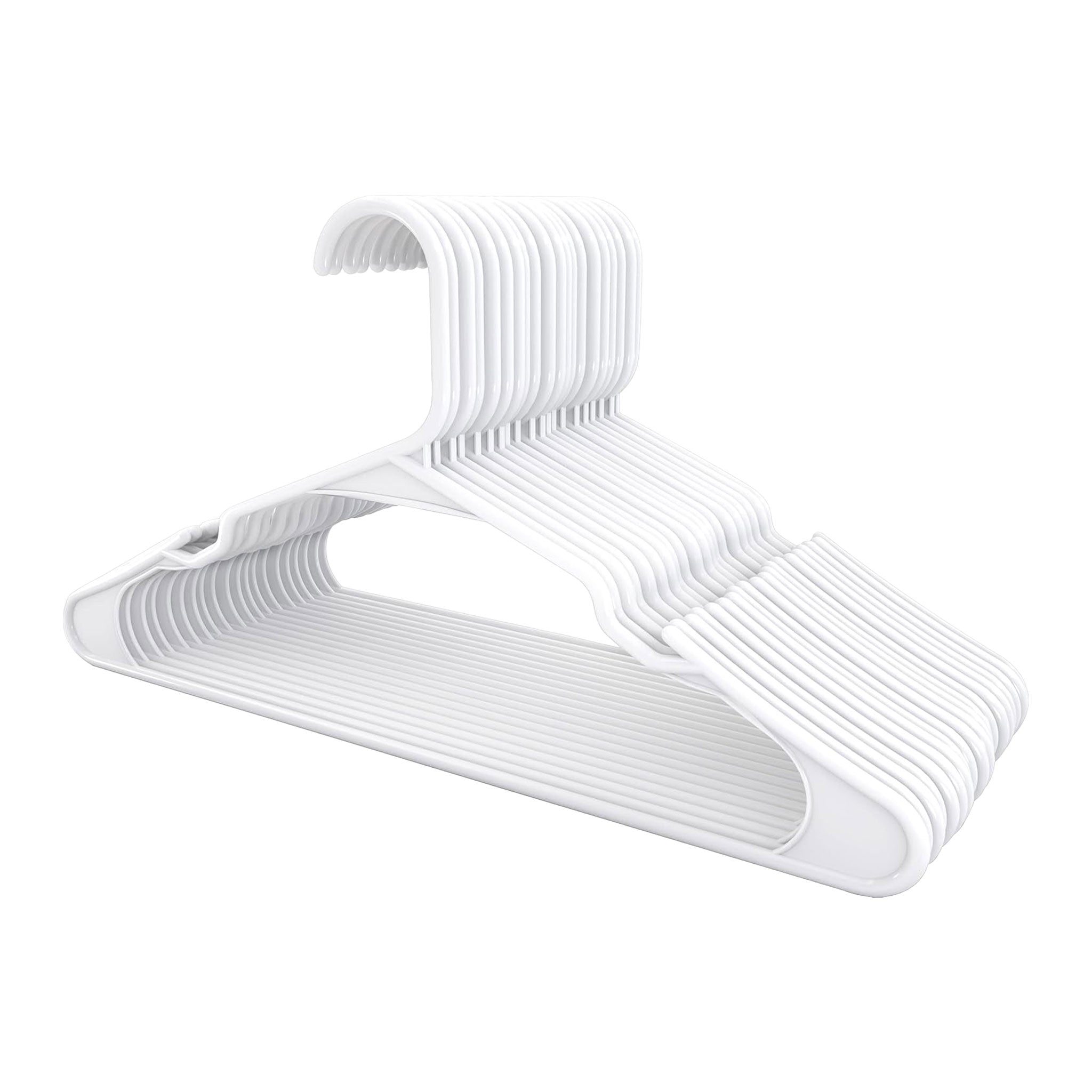 Ultra-Thin Non-Slip Plastic Hangers with Slots