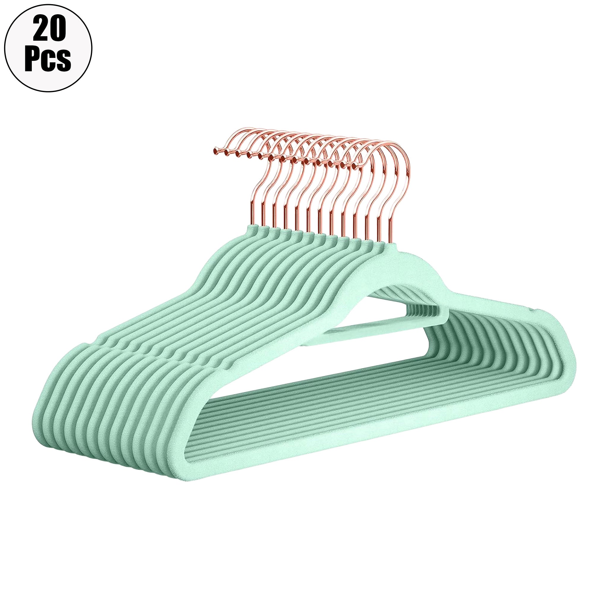 "Velvet Non-Slip Clothes Hanger Set – 20 Pack Space-Saving Organizers"