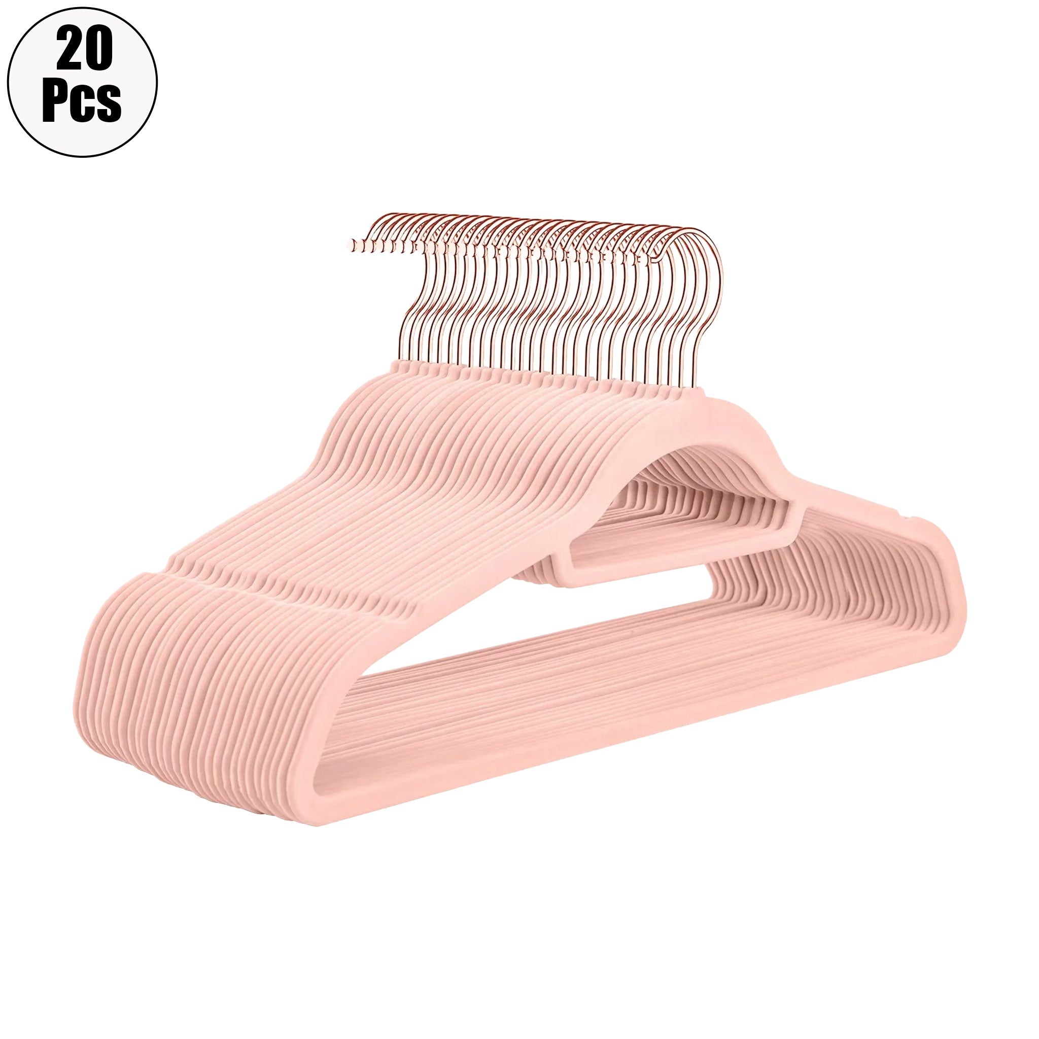 "Velvet Non-Slip Clothes Hanger Set – 20 Pack Space-Saving Organizers"