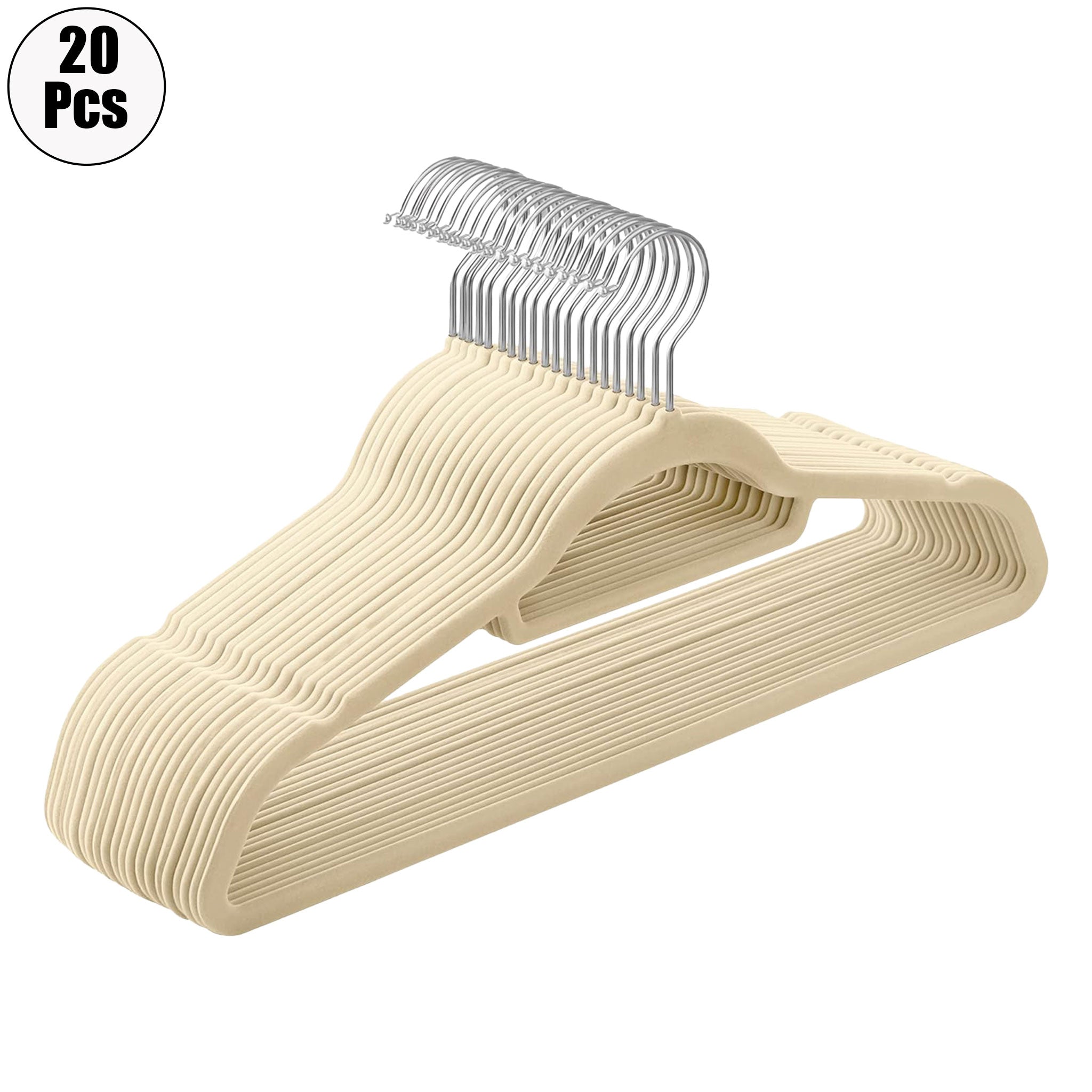 "Velvet Non-Slip Clothes Hanger Set – 20 Pack Space-Saving Organizers"