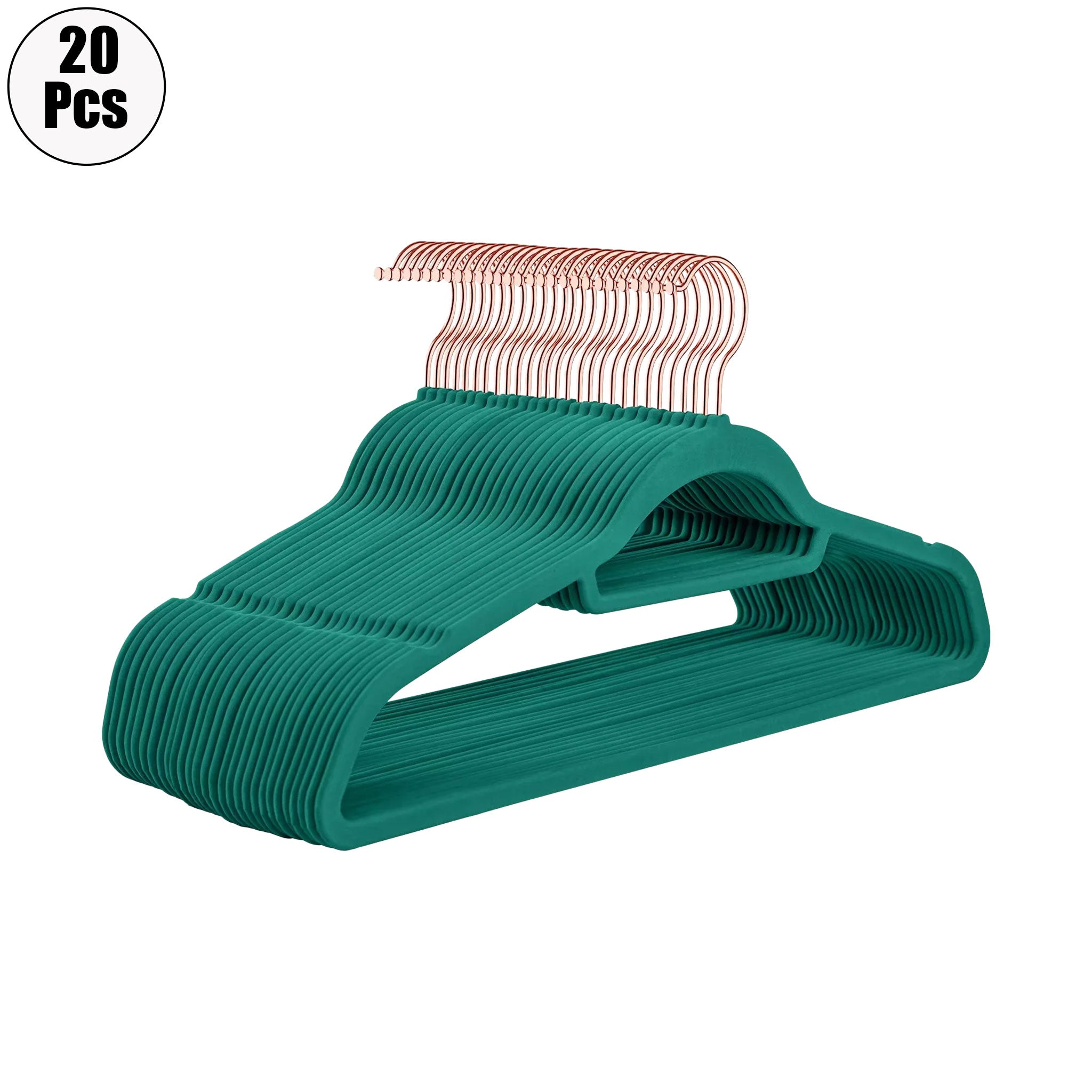 "Velvet Non-Slip Clothes Hanger Set – 20 Pack Space-Saving Organizers"