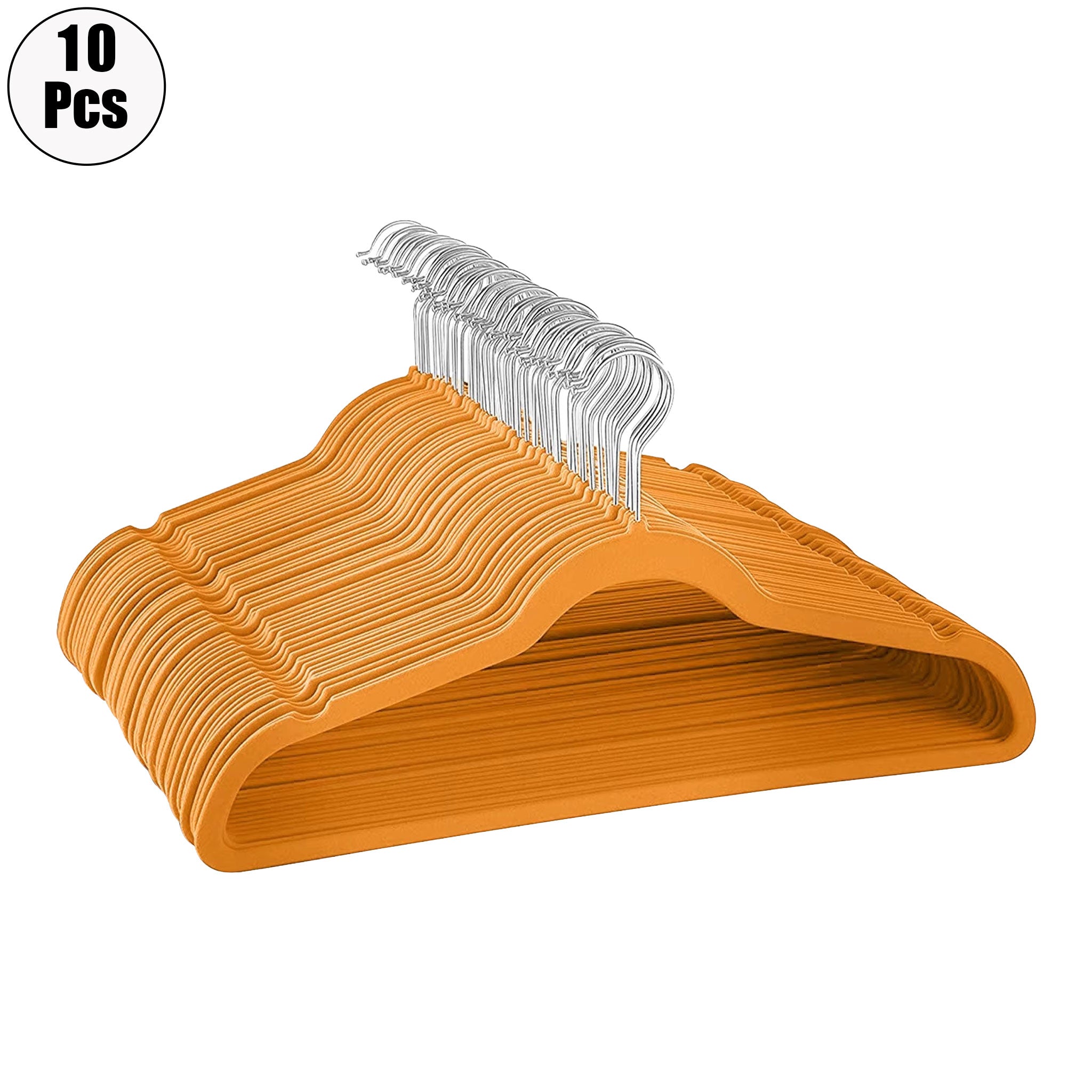 "Velvet Non-Slip Clothes Hanger Set – 10 Pack Space-Saving Organizers"
