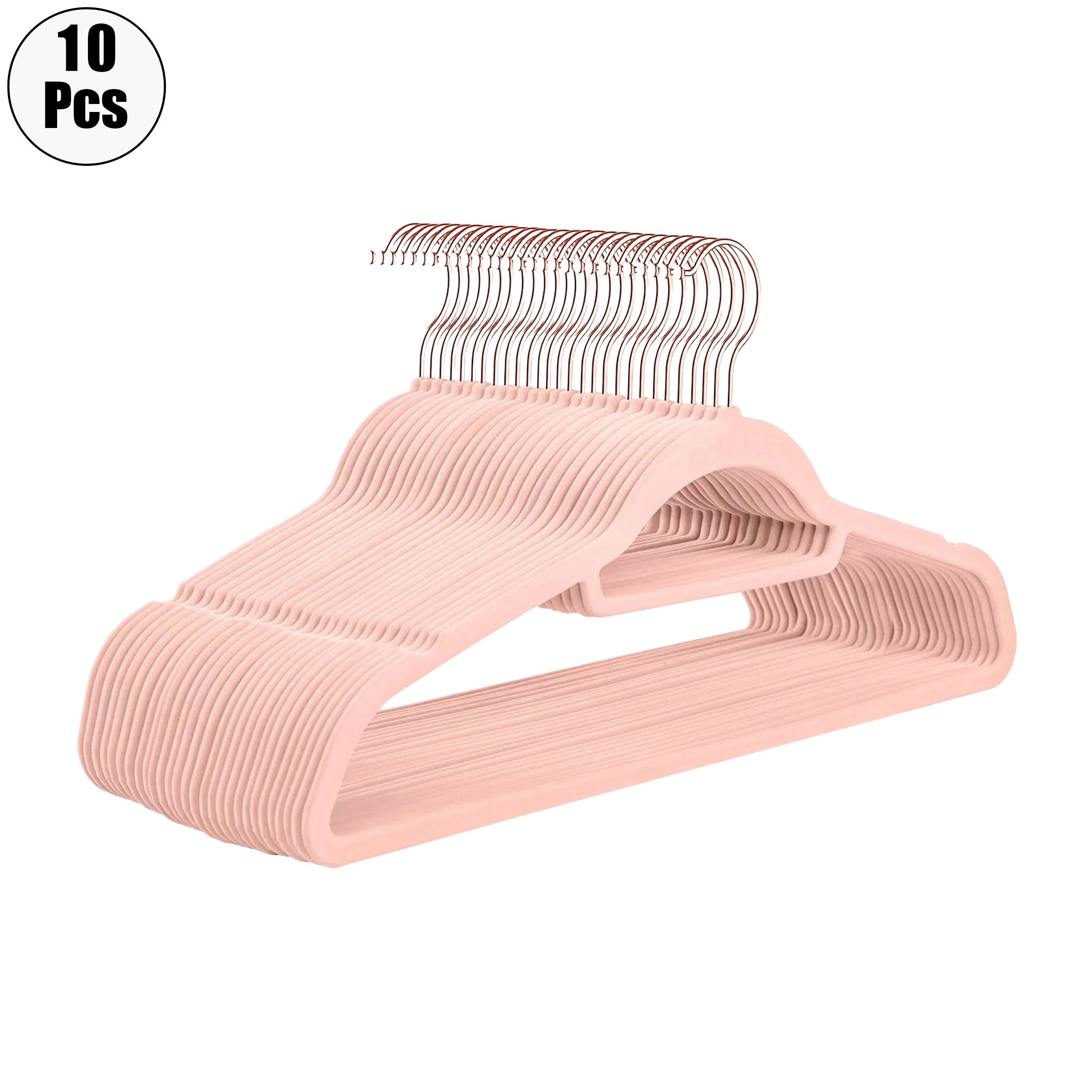 "Velvet Non-Slip Clothes Hanger Set – 10 Pack Space-Saving Organizers"