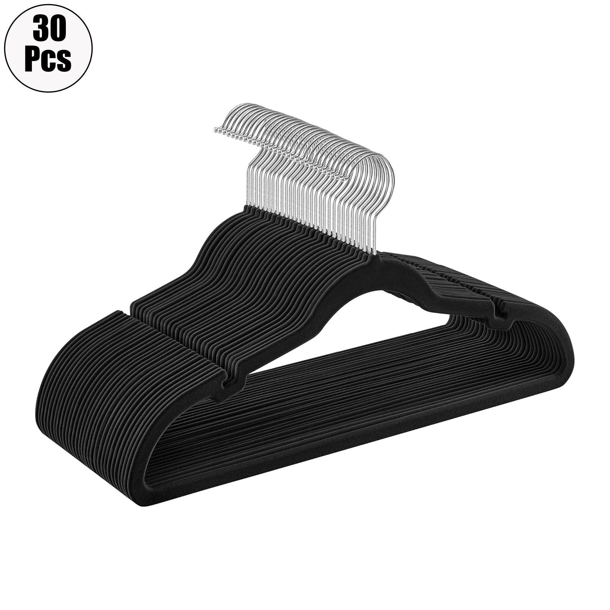 "Velvet Non-Slip Hanger Set – Heavy Duty Space-Saving Clothes Rack"