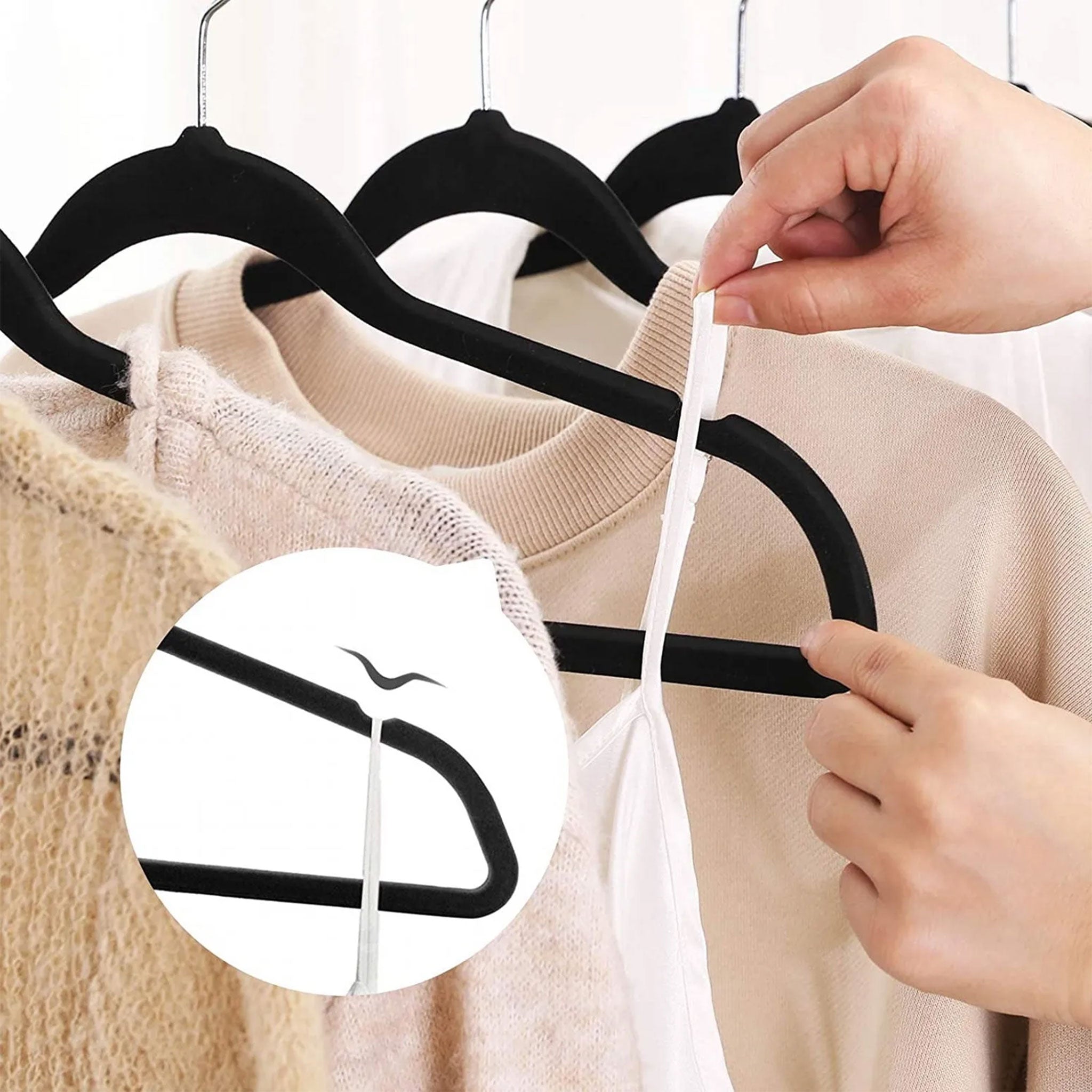 "10-Piece Aluminum Alloy Clothes Hanger Set – Non-Slip Golden Rack"