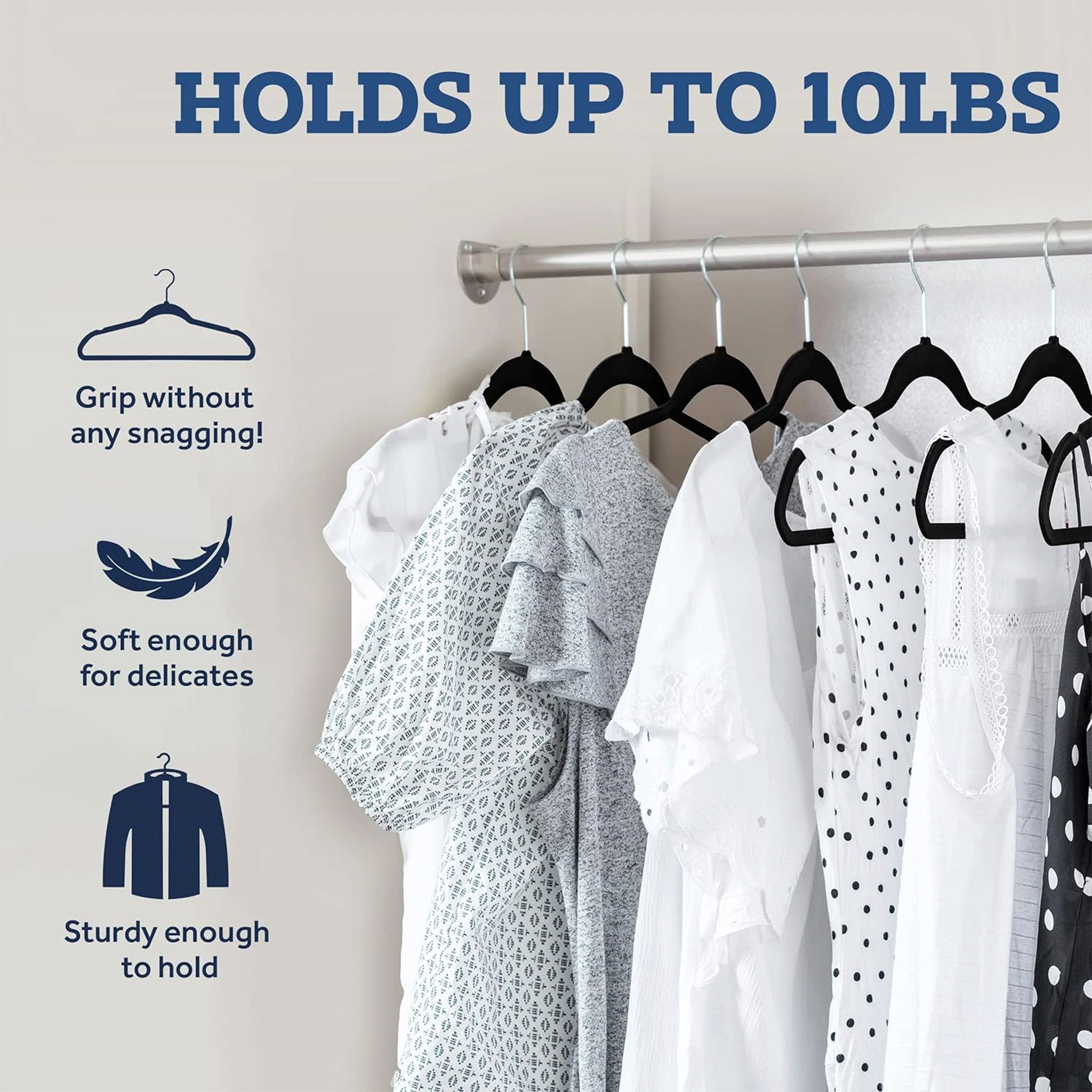 "Velvet Non-Slip Hanger Set – Heavy Duty Space-Saving Clothes Rack"