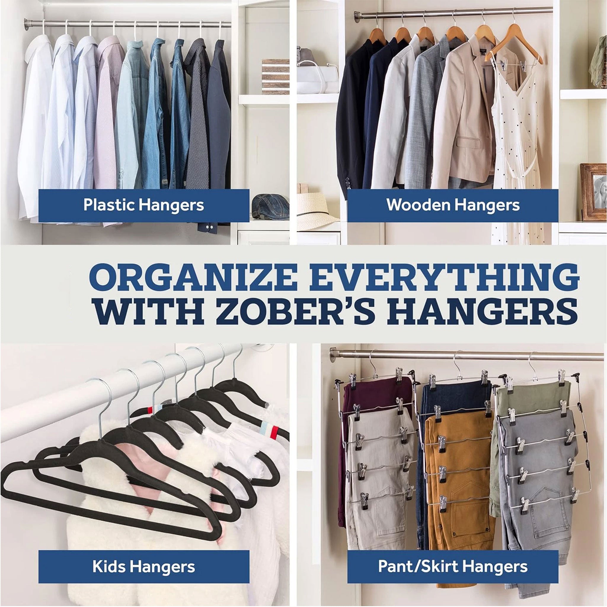"Velvet Non-Slip Hanger Set – Heavy Duty Space-Saving Clothes Rack"