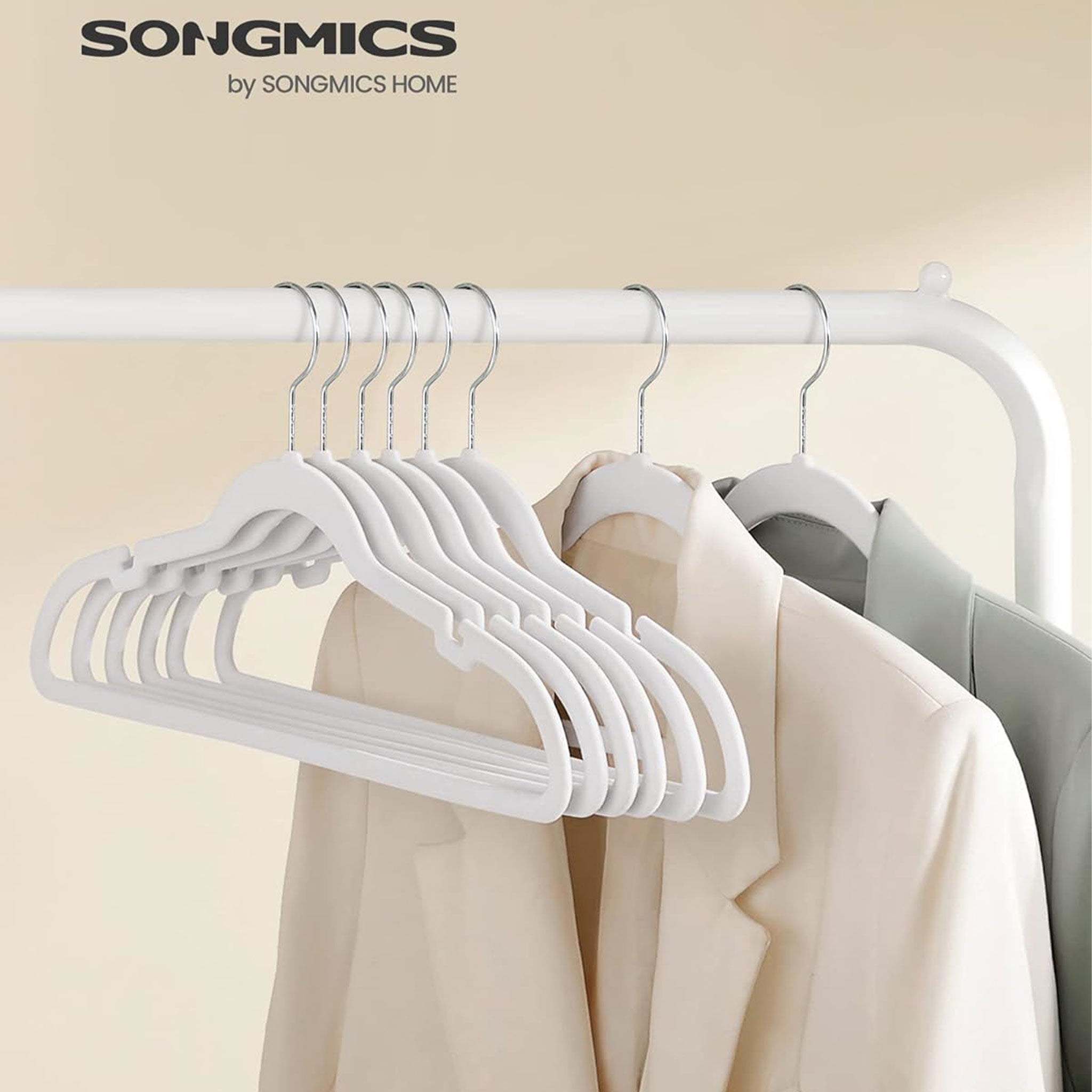 "Velvet Non-Slip Hangers – 10 Pack Luxury Wardrobe Organizers"