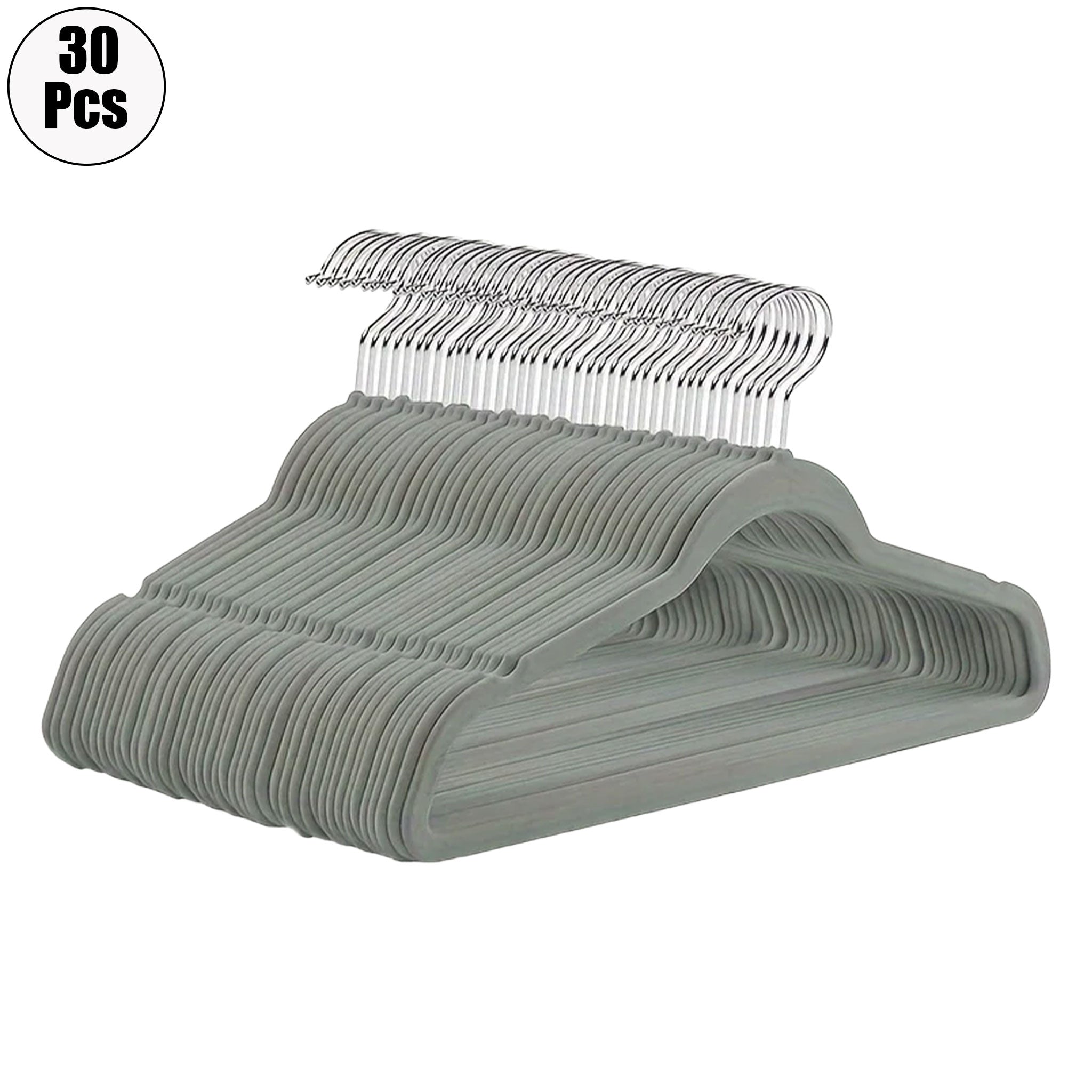 "Velvet Non-Slip Hanger Set – Heavy Duty Space-Saving Clothes Rack"