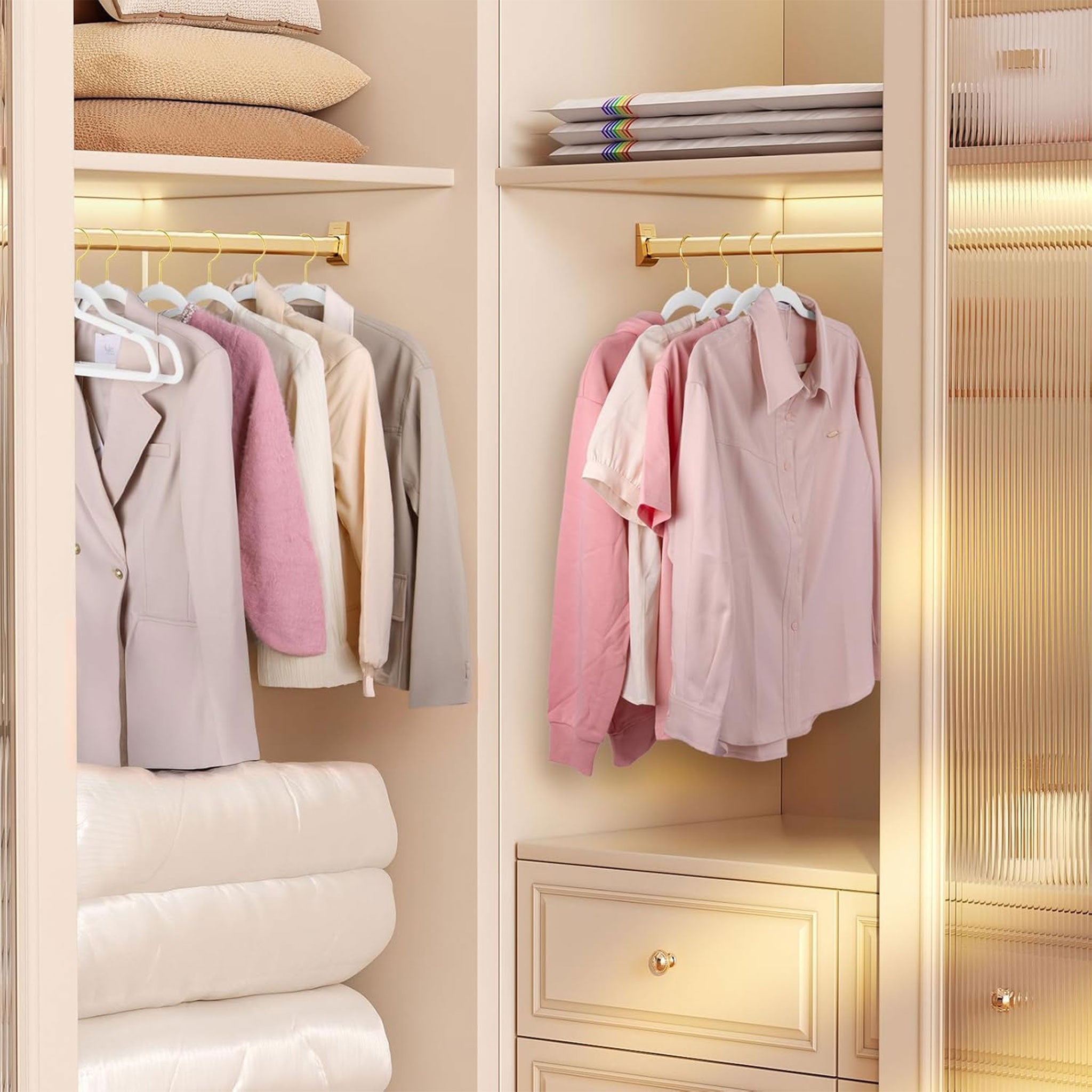 "Velvet Non-Slip Hangers – 10 Pack Luxury Wardrobe Organizers"