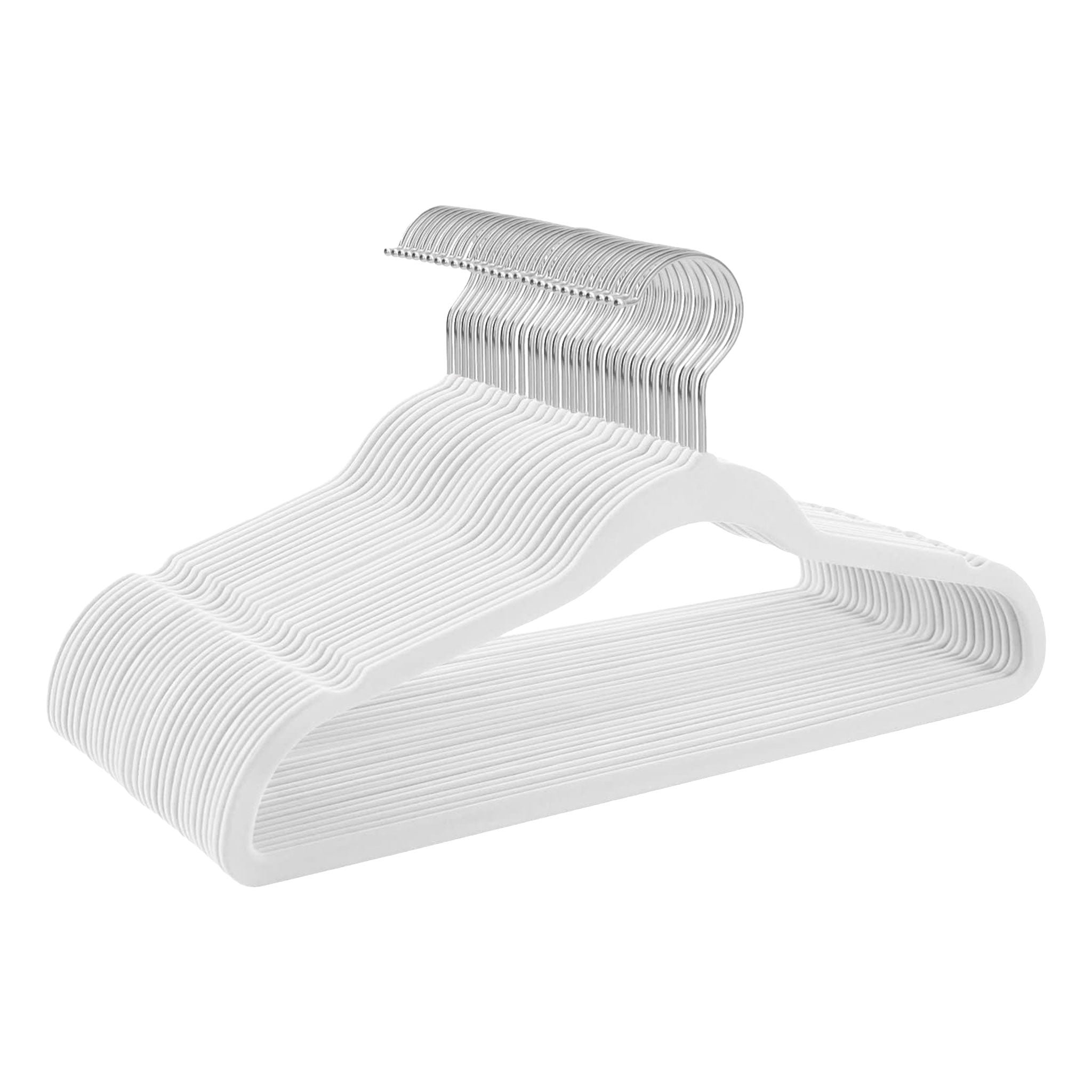 "Velvet Non-Slip Hangers – 10 Pack Luxury Wardrobe Organizers"