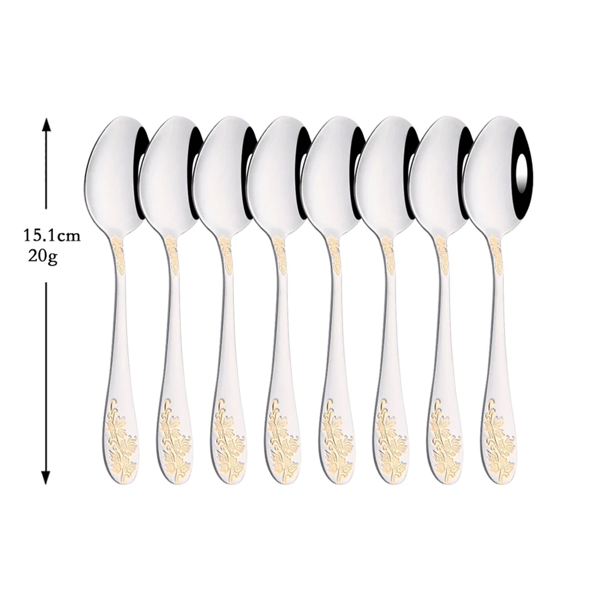 Vintage Gold Flatware Cutlery Set – 8/32pcs Engraved Dinnerware