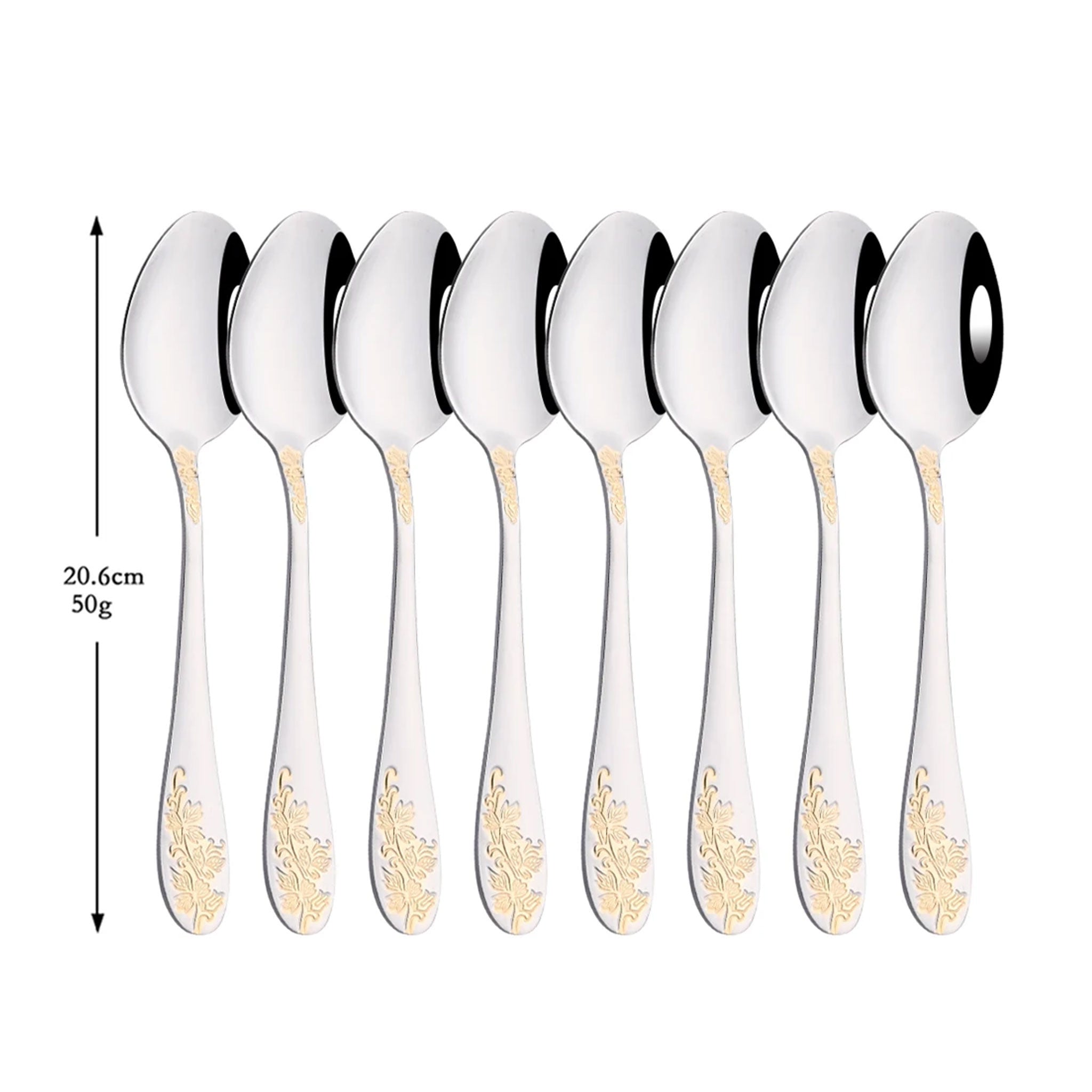 Vintage Gold Flatware Cutlery Set – 8/32pcs Engraved Dinnerware
