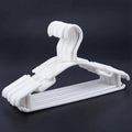 WHITE - Pack Of 30 Pieces Hanger Non-Slip Hangers For Children's Clothes PP Hangers For Baby Or Child 27 X 15 Cm wiktra