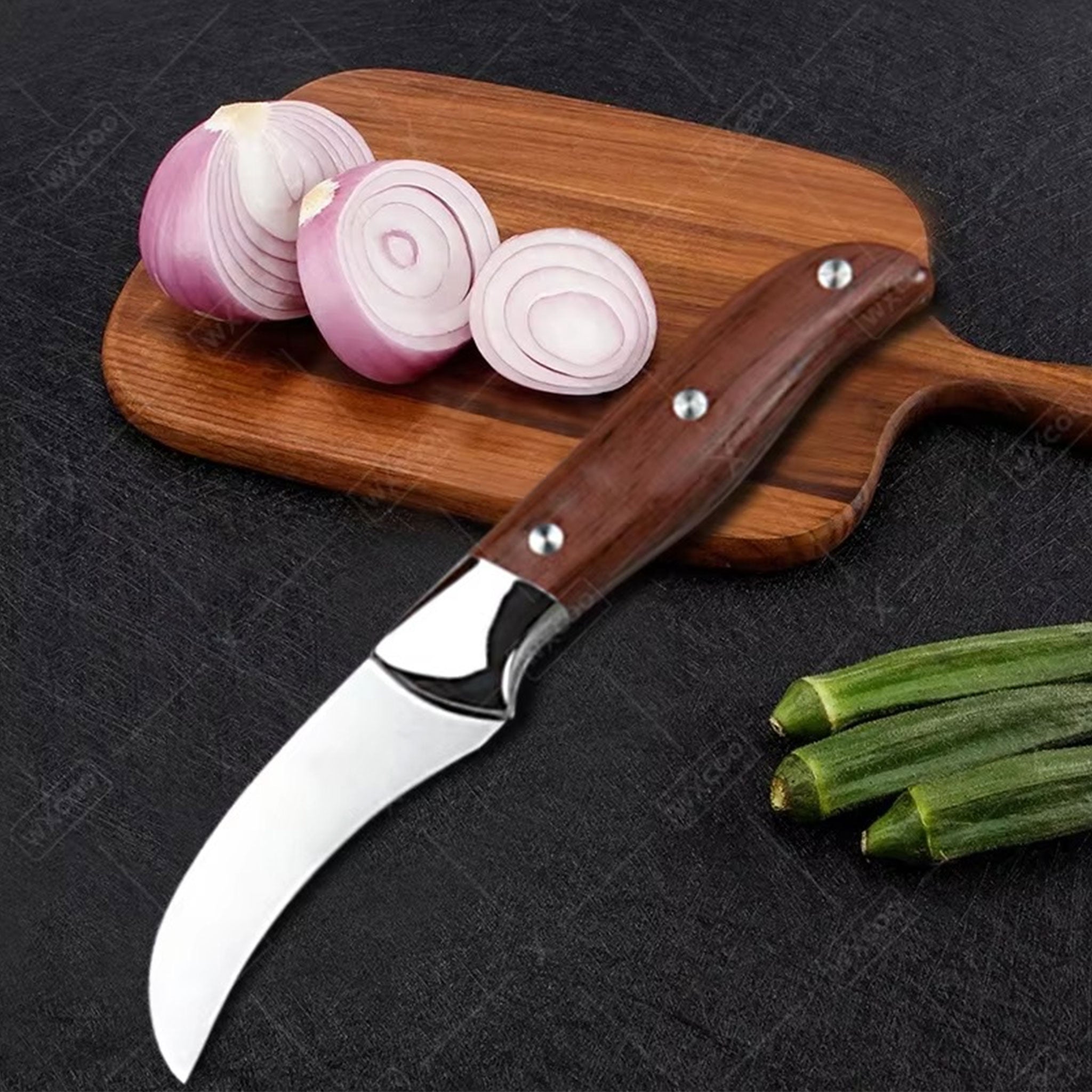 "WXCOO Hand-Forged Boning Knife – Stainless Steel Kitchen Tool"