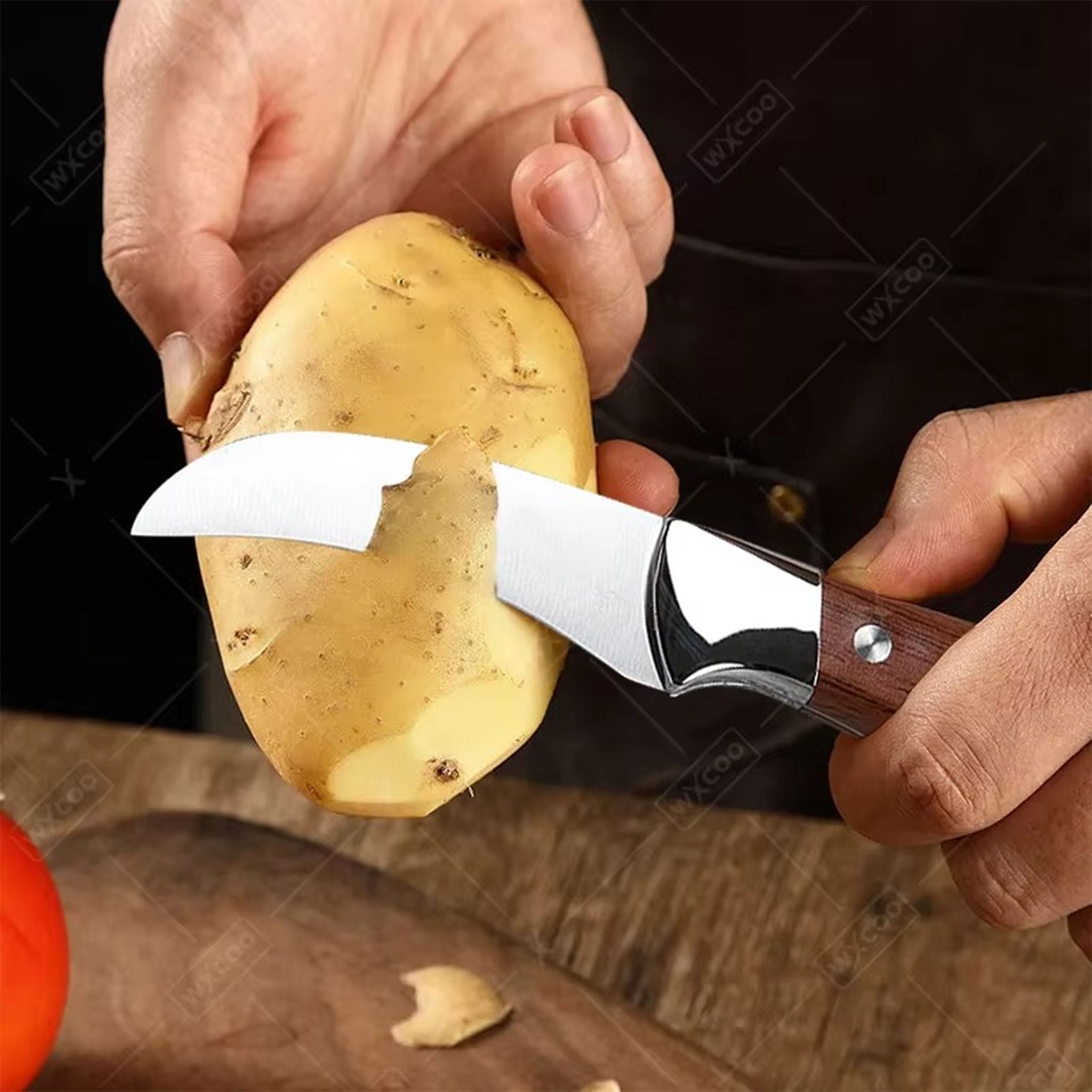"WXCOO Hand-Forged Boning Knife – Stainless Steel Kitchen Tool"