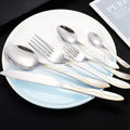 Western Stainless Steel Cutlery Set Steak Knife Dining Fork Spoon Dinnerware Set Handle Kitchen Tableware Accessories wiktra