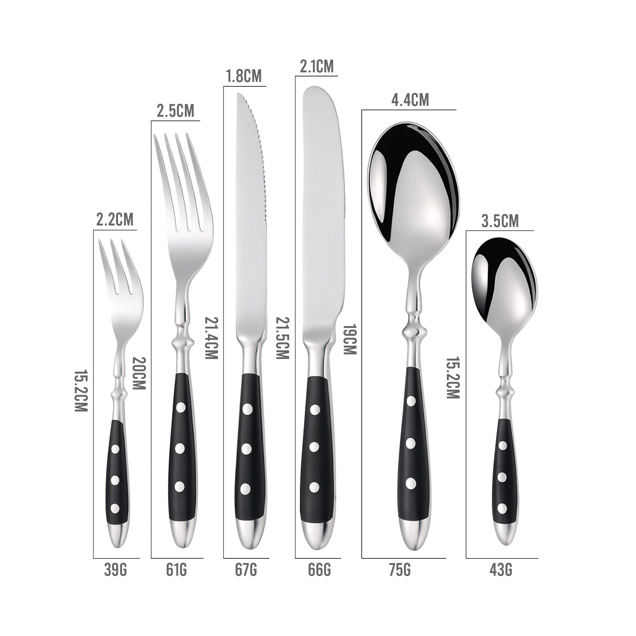 Western Stainless Steel Cutlery Set