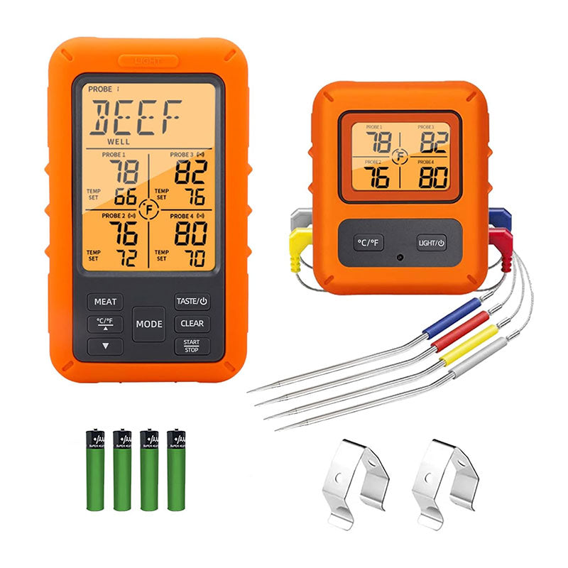 Wireless Digital Barbecue Thermometer – 4 Sensors