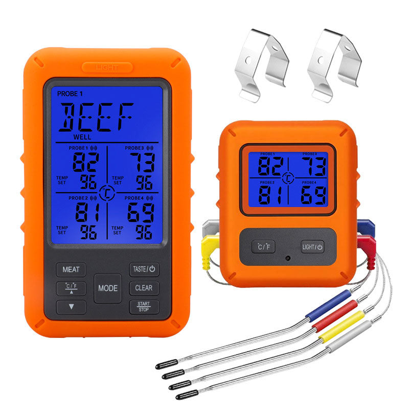 Wireless Digital Barbecue Thermometer – 4 Sensors