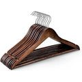 Wooden Hangers 30 Pack, Solid Wood Coat Hangers Heavy Duty, Smooth Finish Bulk Wooden wiktra