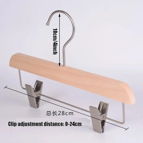 Wooden Suit Hangers Solid Wood Coat Hangers Heavy Duty, Smooth Finish Bulk Wooden Hangers 1Pcs High-Grade Wooden Clothes Hanger