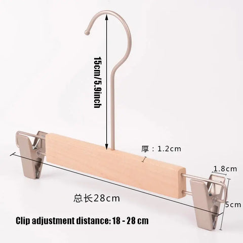 Wooden Suit Hangers Solid Wood Coat Hangers Heavy Duty, Smooth Finish Bulk Wooden Hangers 1Pcs High-Grade Wooden Clothes Hanger