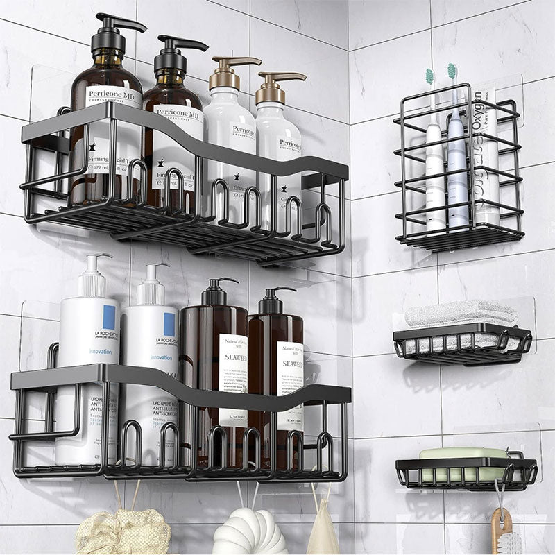 Wrought Iron Bathroom Wall Storage Rack