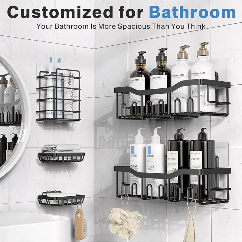 Wrought Iron Bathroom Wall Storage Rack