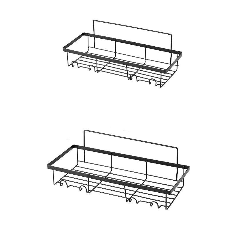 Wrought Iron Wall-Mounted Bathroom Rack