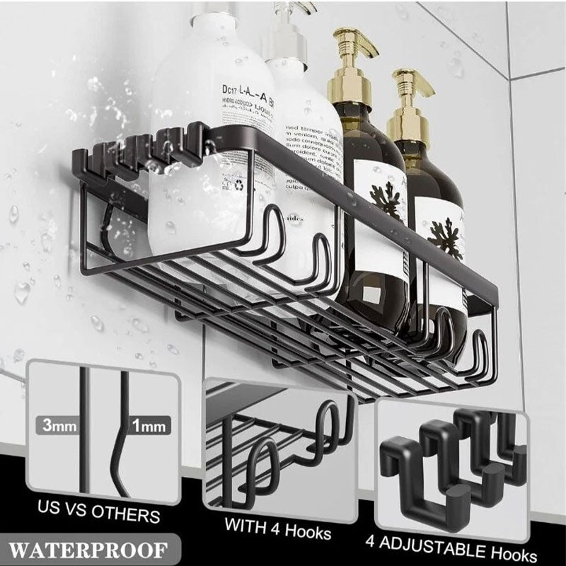 Wrought Iron Wall-Mounted Bathroom Rack