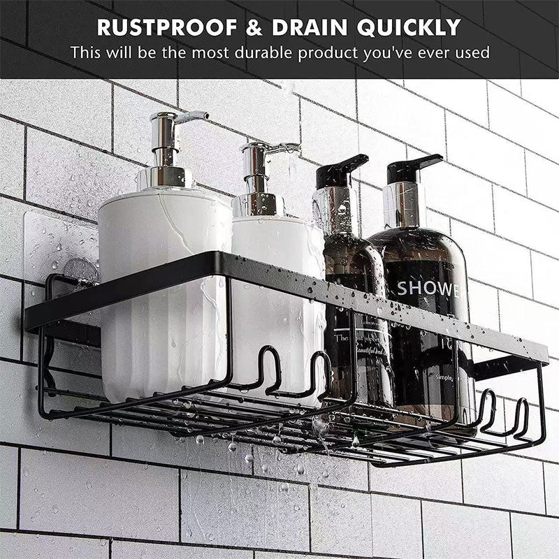 Wrought Iron Wall-Mounted Bathroom Rack