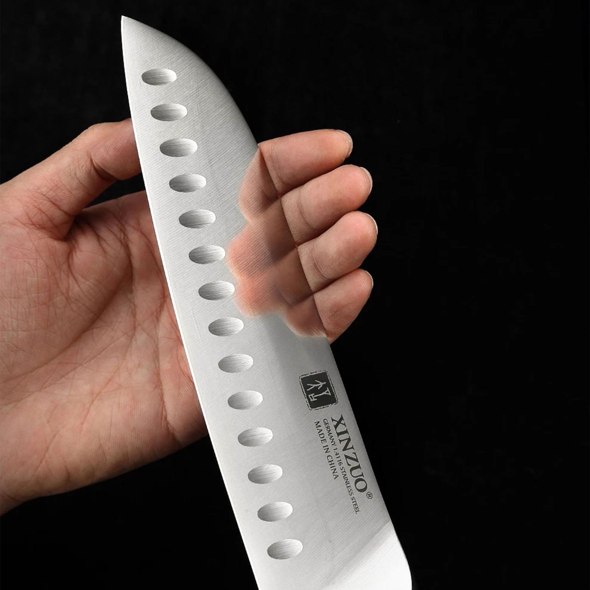"XINZUO Stainless Steel Knife Set – German 1.4116 Steel 1–5 PCS"