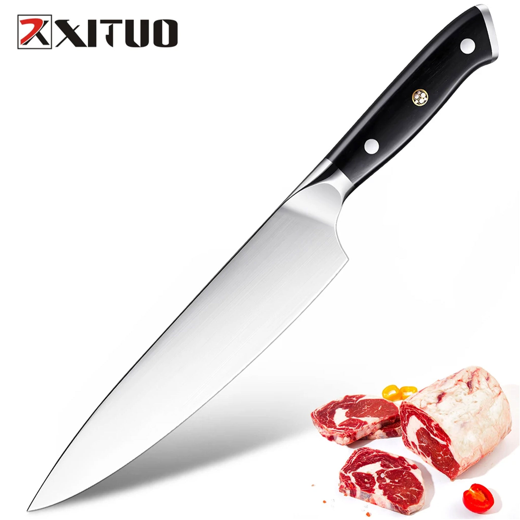 XITUO 8" Chef Knife – German Stainless Steel Gyuto with Full Tang Handle