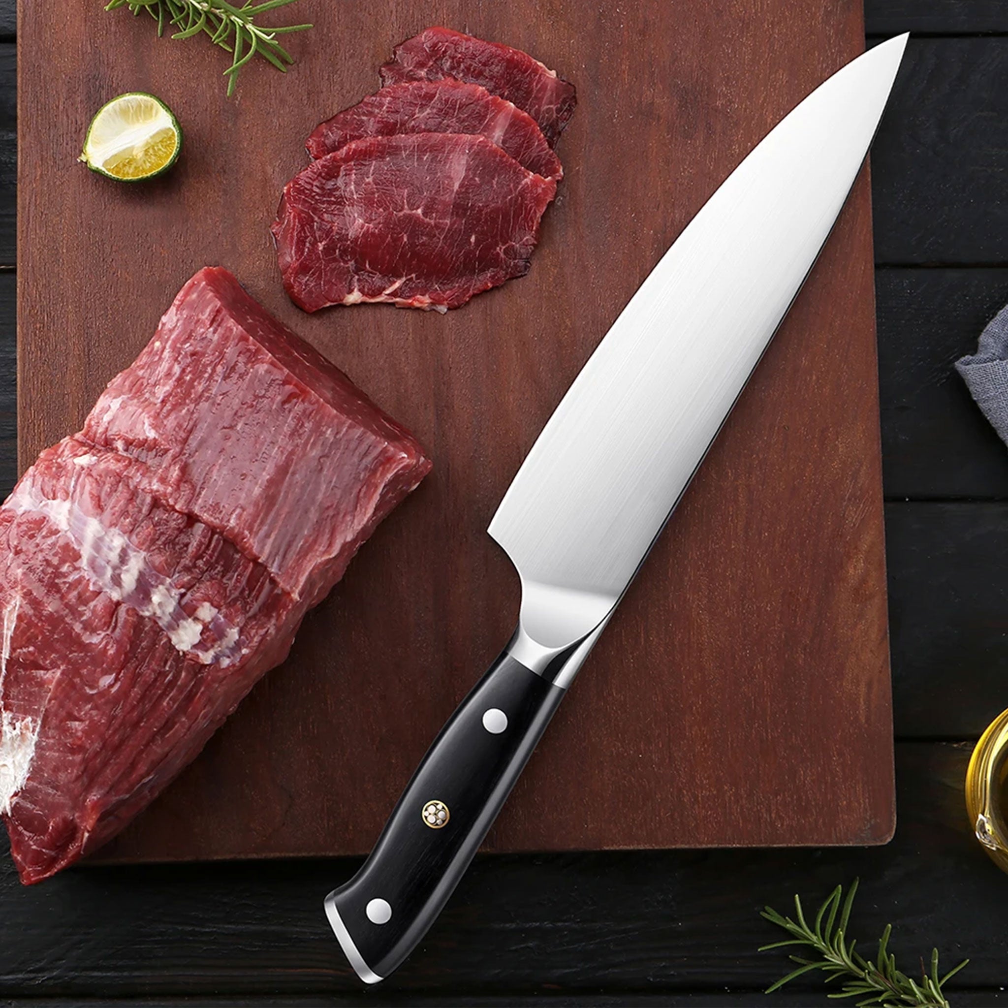 XITUO 8" Chef Knife – German Stainless Steel Gyuto with Full Tang Handle