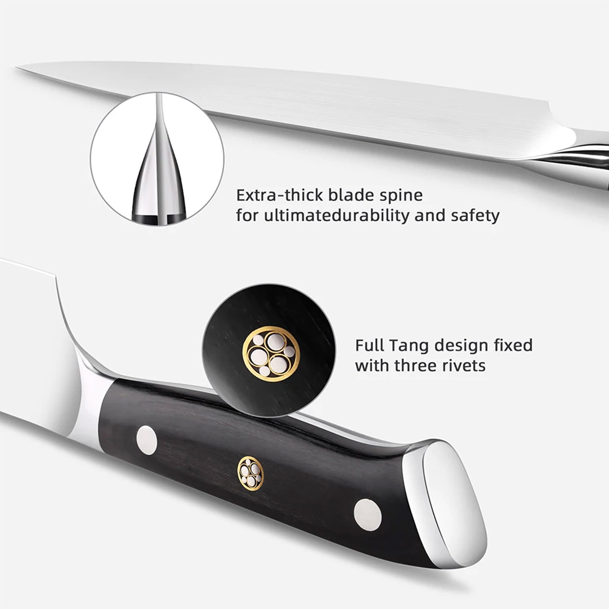 XITUO 8" Chef Knife – German Stainless Steel Gyuto with Full Tang Handle