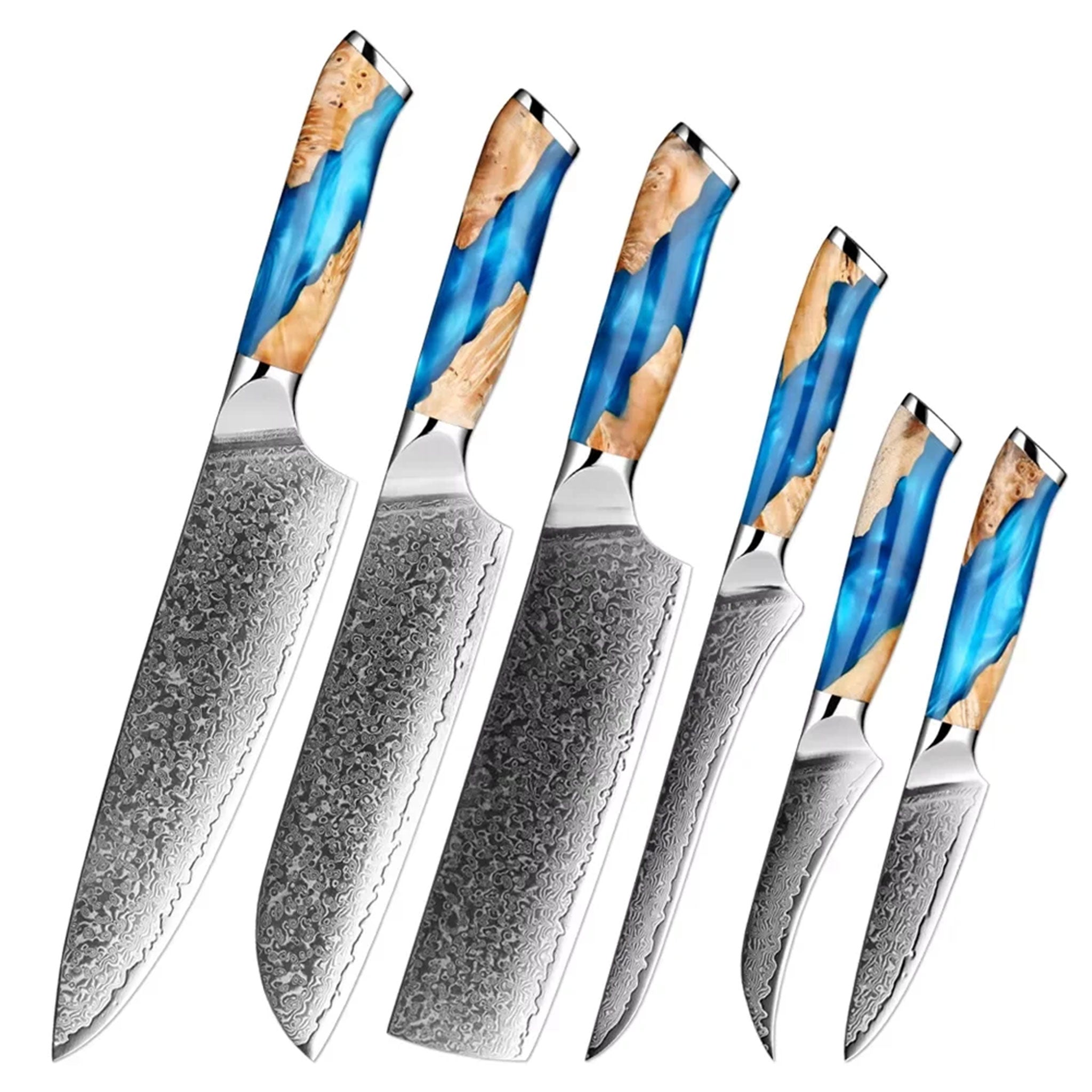 "XITUO Damascus Knife Set – Japanese VG10 Steel Kitchen Knives"