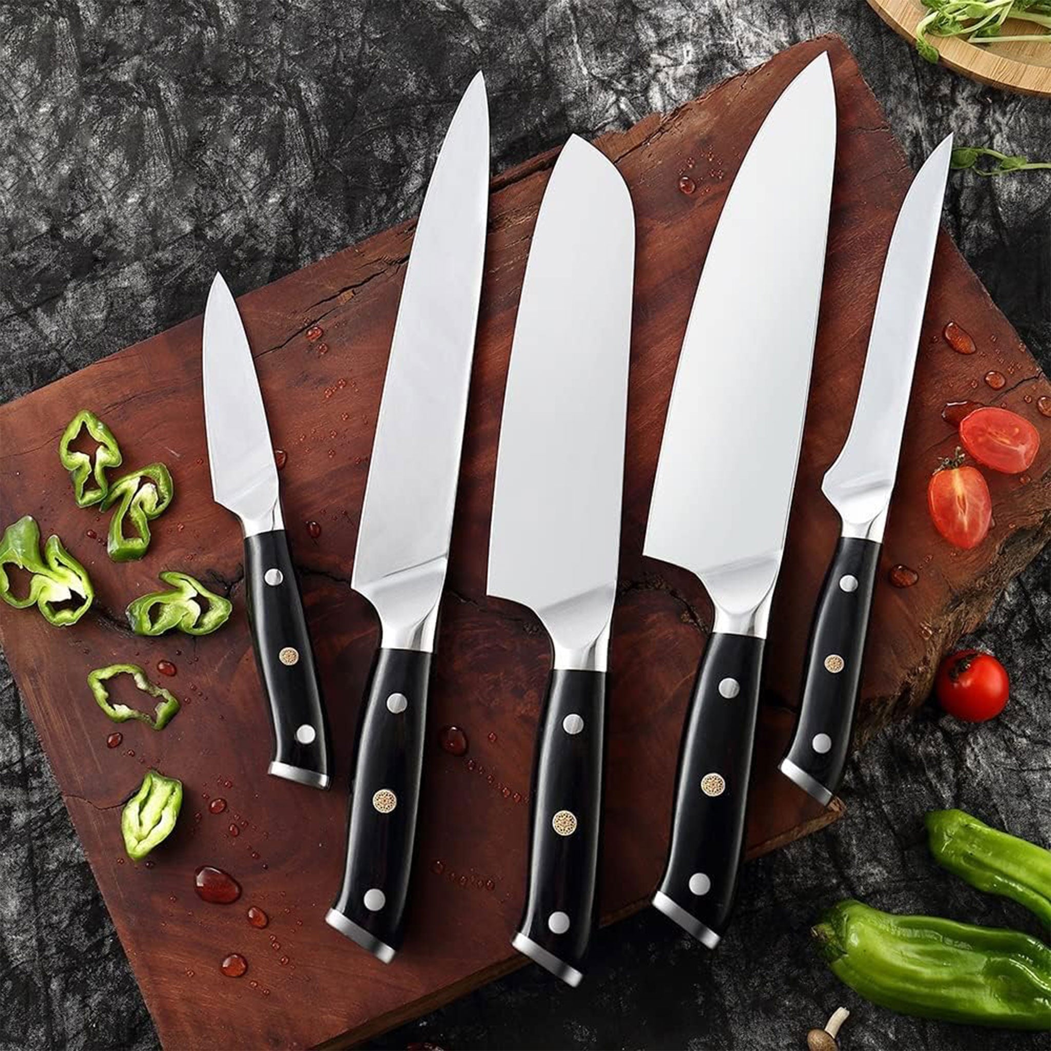 "XITUO German Stainless Steel Knife Set – 1–7 PCS Kitchen Tools"