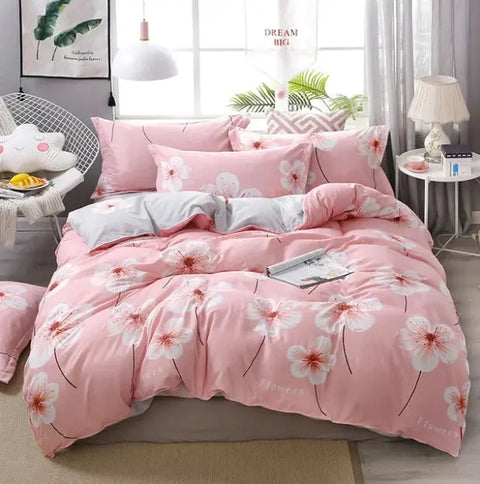 New Home Textile Cartoon Printed 3/4pcs Bedding Sets Children's Beddingset Bed Linen Duvet Cover Bed Sheet Pillowcase/bed Set