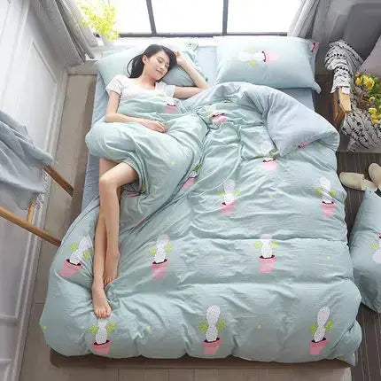 New Printed Age Of Dinosaurs Homeland Bedding Sets/bed Sheet Quilt Duvet Cover Pillowcase Excellent Imitation Cotton Queen