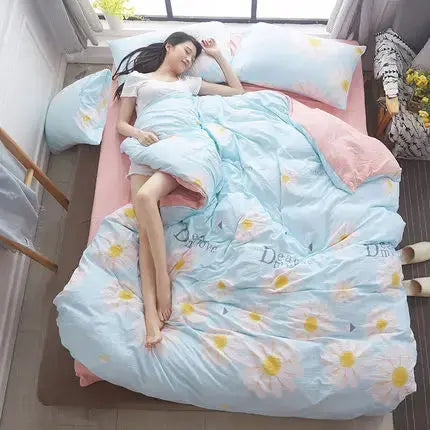 New Printed Age Of Dinosaurs Homeland Bedding Sets/bed Sheet Quilt Duvet Cover Pillowcase Excellent Imitation Cotton Queen