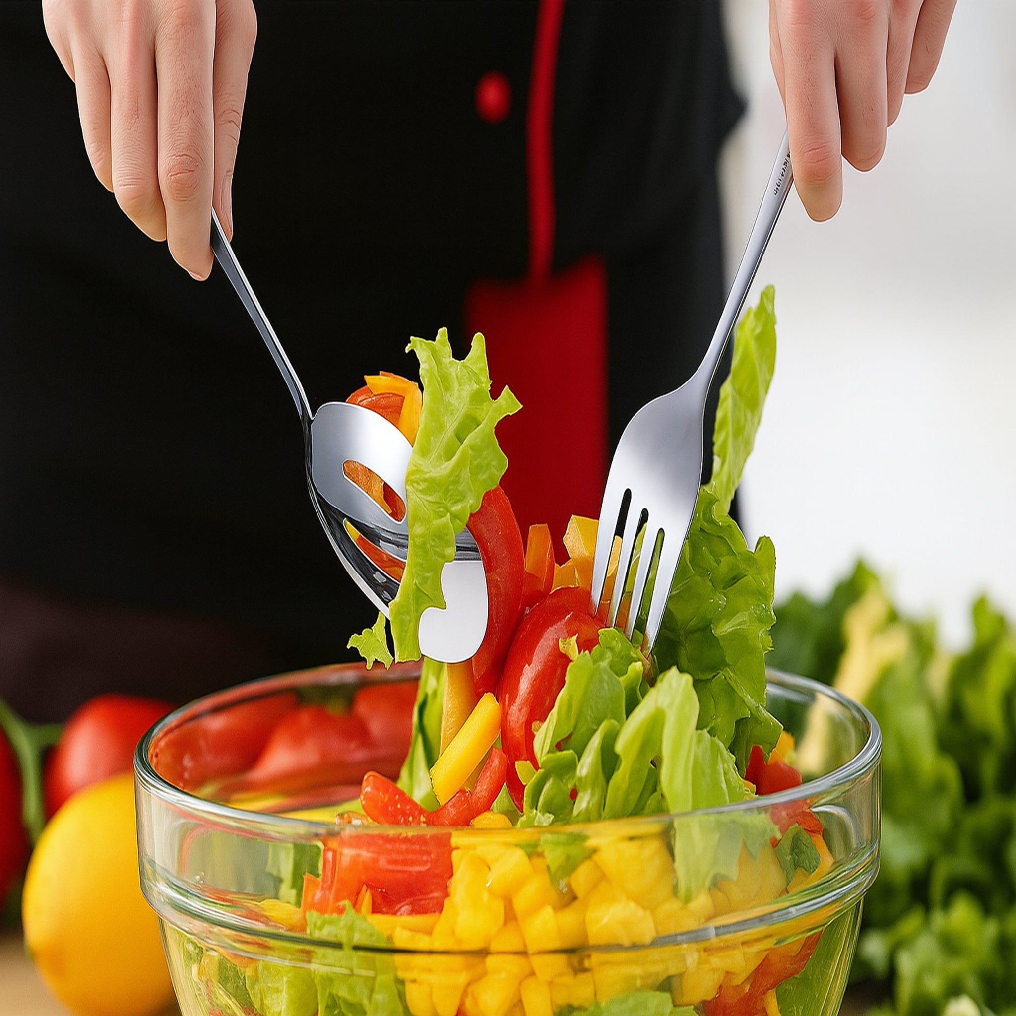 8-Piece Stainless-Steel Serving Utensil Set