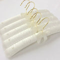 35cm 5pcs/lot Padded Clothes Hangers Satin Covered Non-slip Hanger for Wedding Dress wiktra